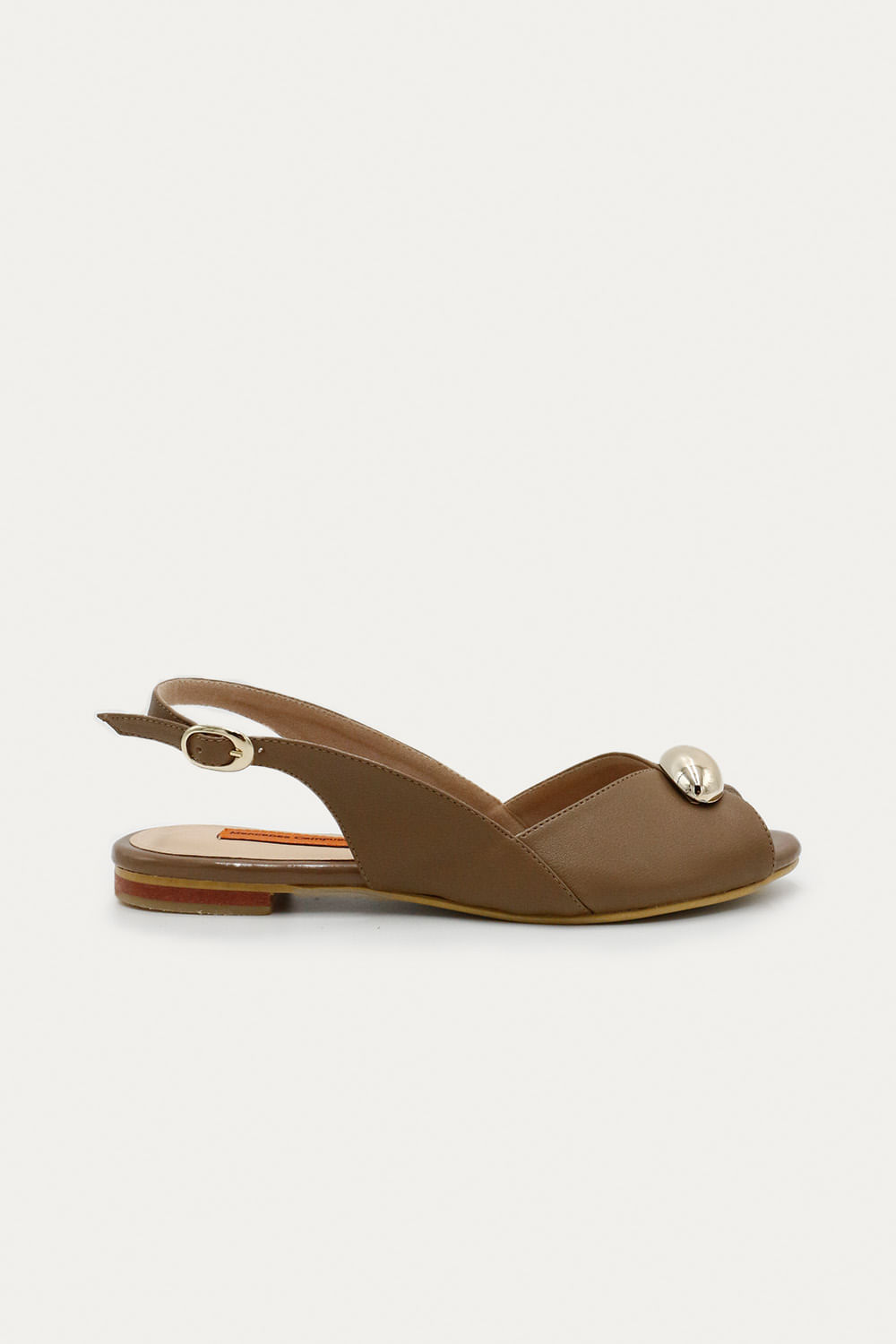 Sandalia Plana Lua Toupe